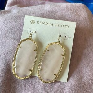 Rose quartz and gold Danielle earrings